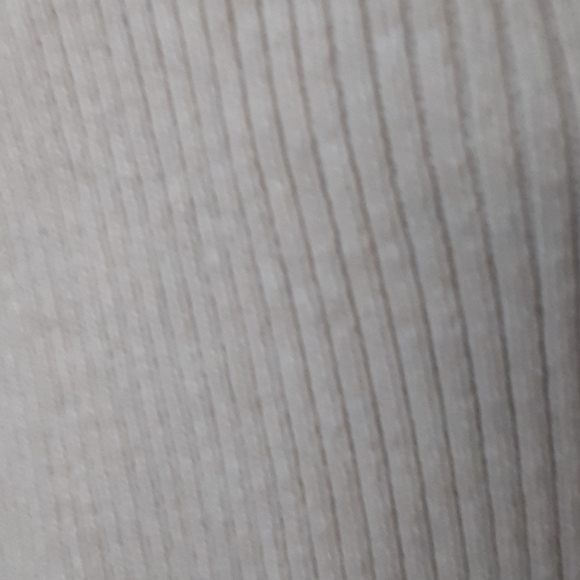 Karen Scott tan heather ribbed v-neck sweater - Picture 3 of 7